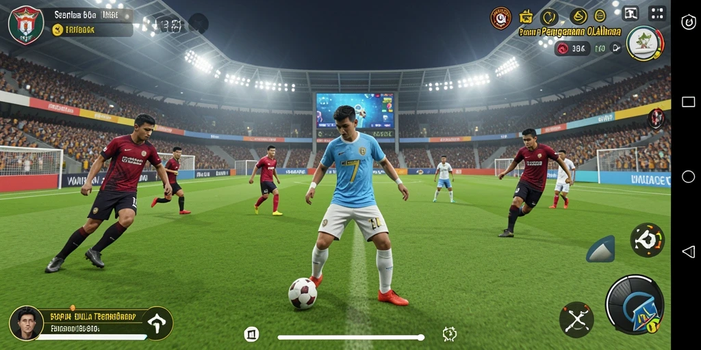 Tampilan gameplay menarik dari 8364 yang penuh aksi sepak bola.