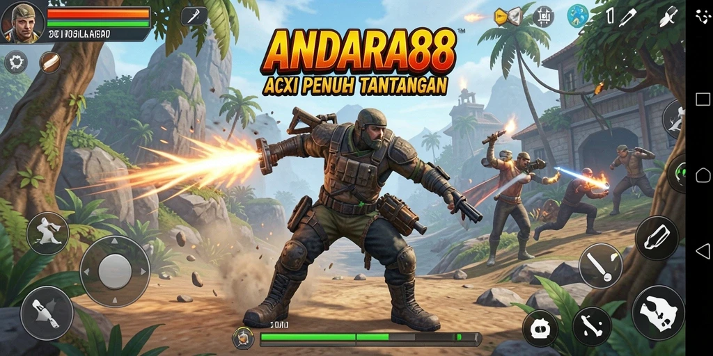 Screenshot gameplay ANDARA88 yang menampilkan aksi mendebarkan.