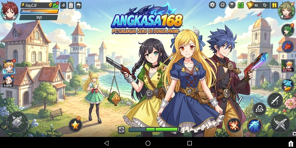Tampilan gameplay ANGKASA168 yang seru dan penuh warna.