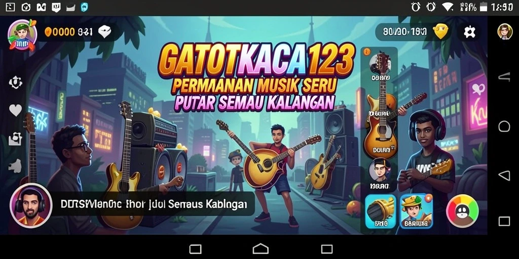 Gameplay menarik dari GATOTKACA123 menunjukkan pengalaman musik yang interaktif.