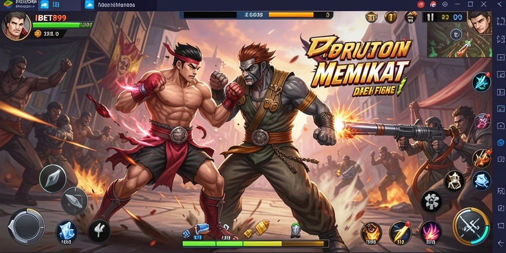 Tampilan pertarungan yang menegangkan di IBET899 dengan karakter beragam.