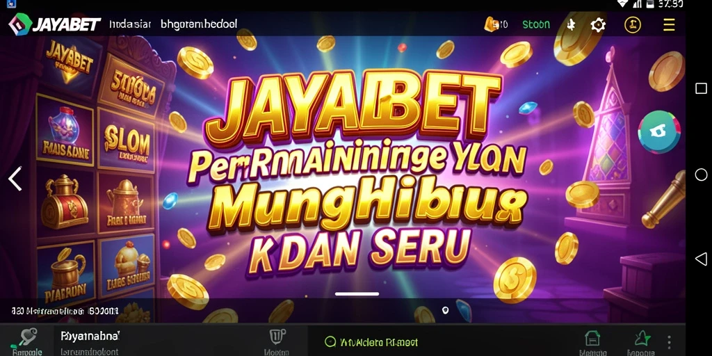 Screenshot JAYABET menampilkan momen mendebarkan saat bermain Slot.
