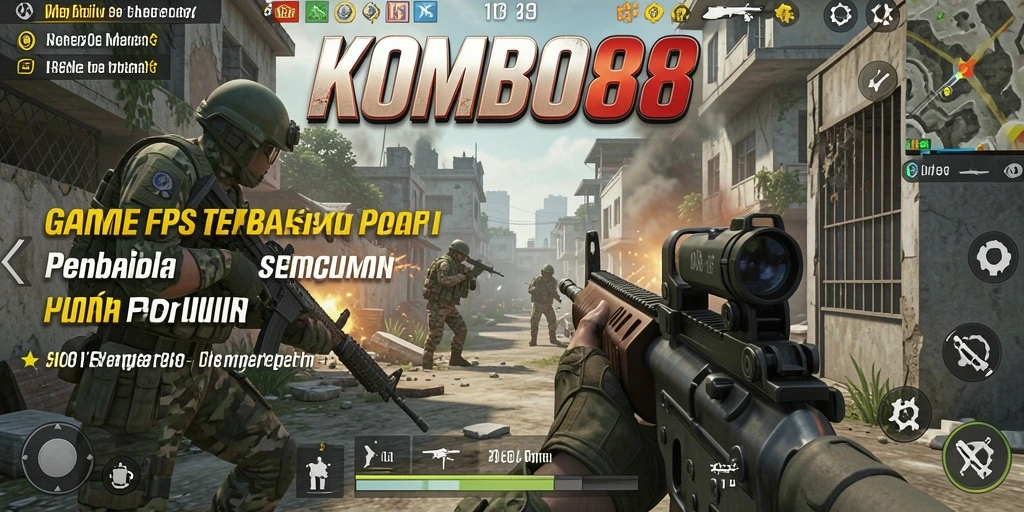 Tampilan mendebarkan dari gameplay pertarungan di KOMBO88.