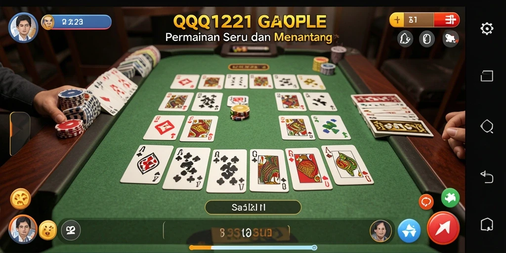 Tampilan gameplay seru dan kompetitif dalam QQ1221.