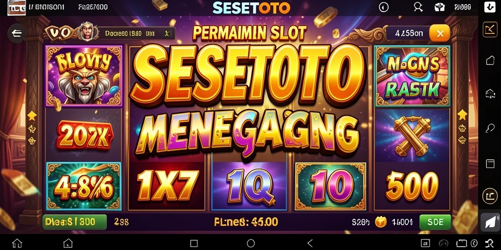Tampilan menarik dari gameplay SESETOTO dengan mesin slot yang beragam.
