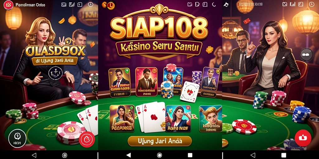 Tampilan gameplay Kasino yang mendebarkan di SIAP108.