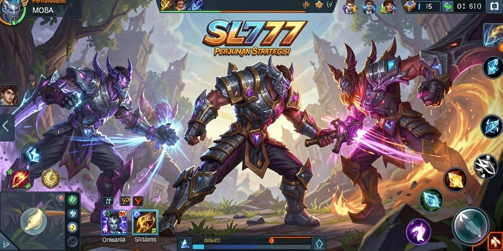 Tampilan gameplay SL777 yang seru dan strategi bertarung yang menegangkan.