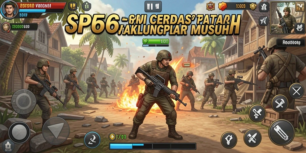 Tampak aksi pertempuran yang intens dalam gameplay SP666.