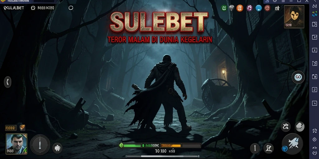 Gameplay SULEBET dengan suasana horor yang mencekam.